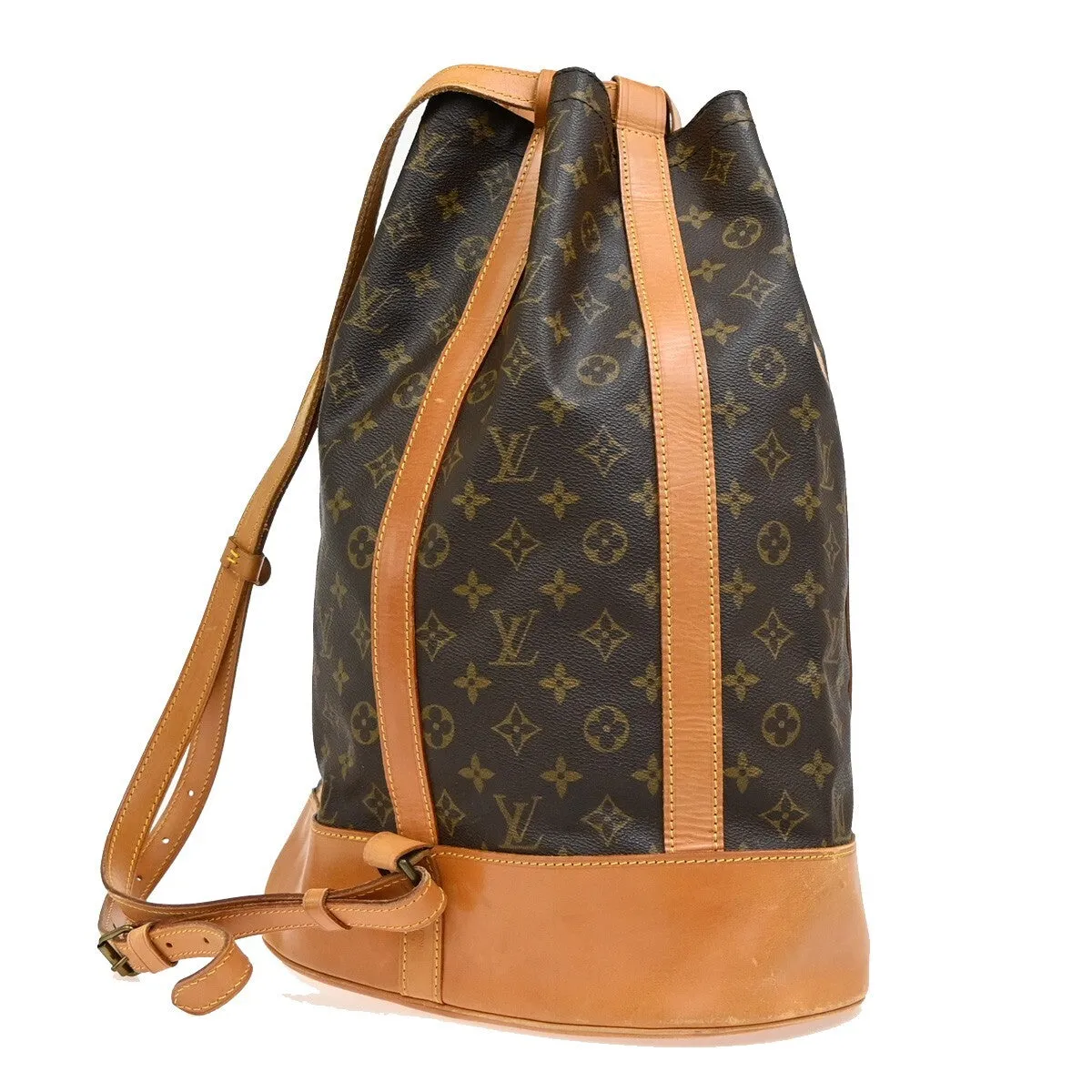 Louis Vuitton Randonne Canvas Shoulder Bag (Pre-Owned)