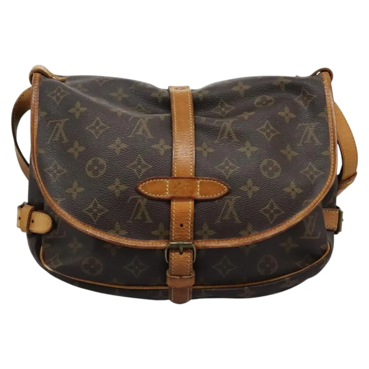 Louis Vuitton Saumur 30 Canvas Shoulder Bag (Pre-Owned)