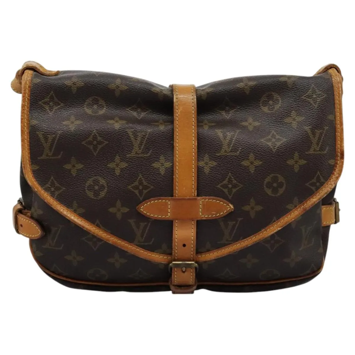 Louis Vuitton Saumur 30 Canvas Shoulder Bag (Pre-Owned)