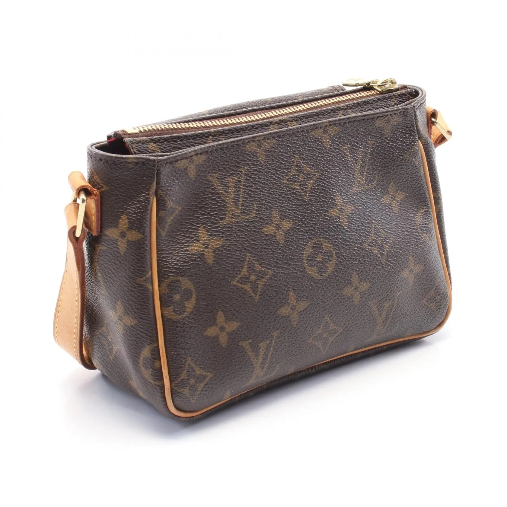 Louis Vuitton Vivacite PM Shoulder Bag Brown