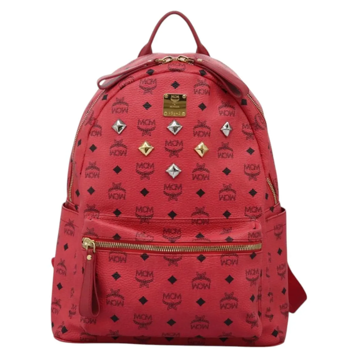 MCM Stark Visetos Canvas Backpack Bag (Pre-Owned)