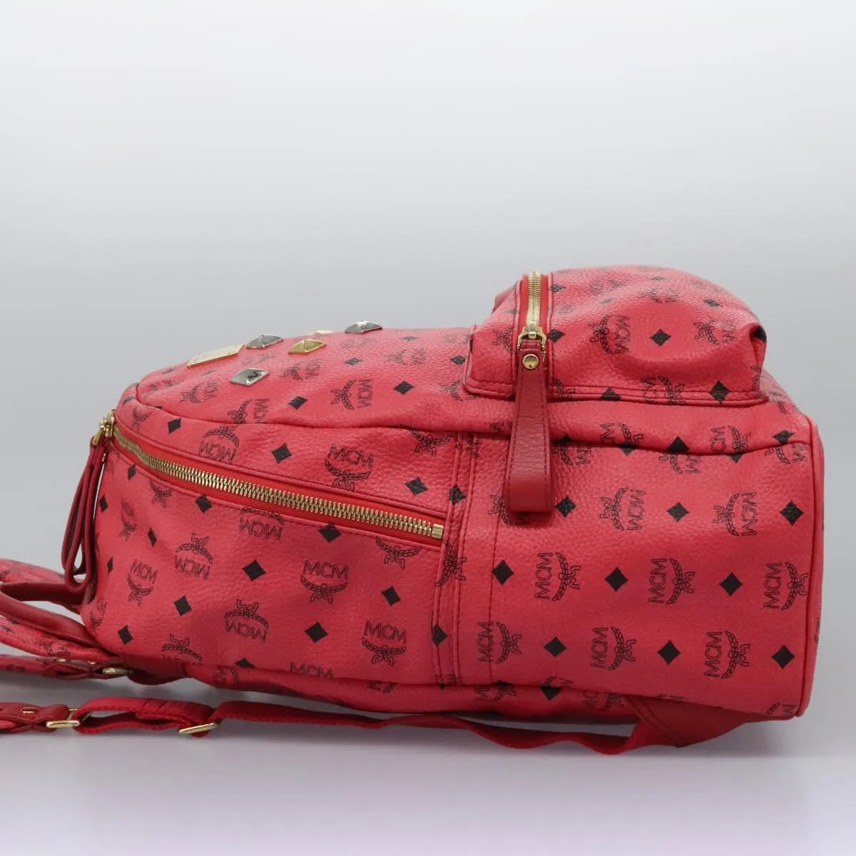 MCM Stark Visetos Canvas Backpack Bag (Pre-Owned)