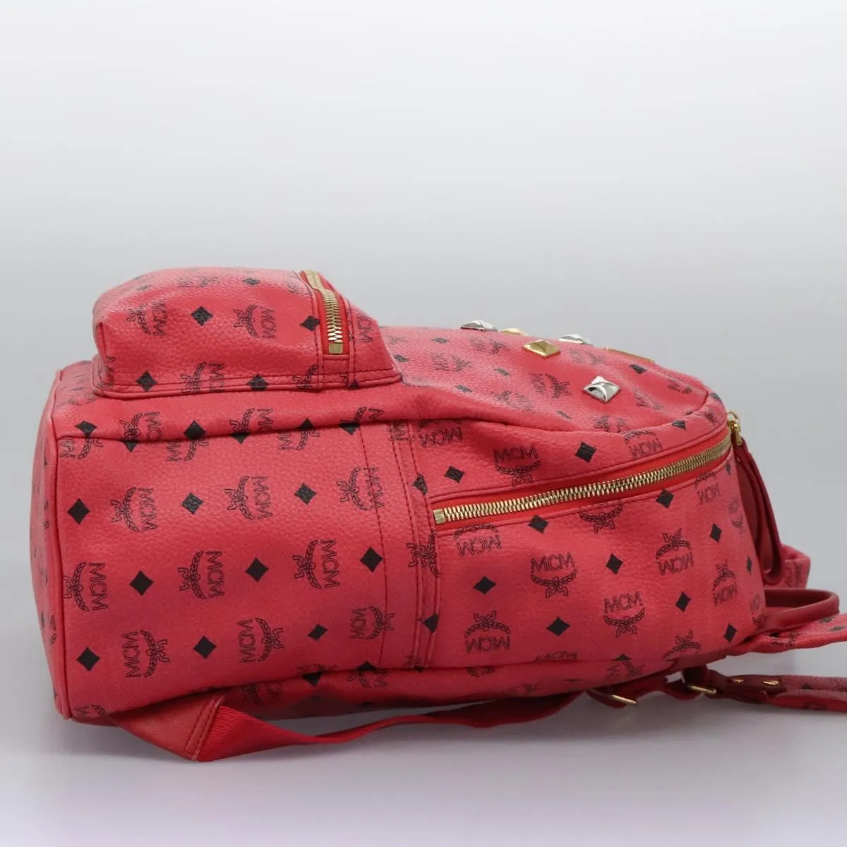 MCM Stark Visetos Canvas Backpack Bag (Pre-Owned)
