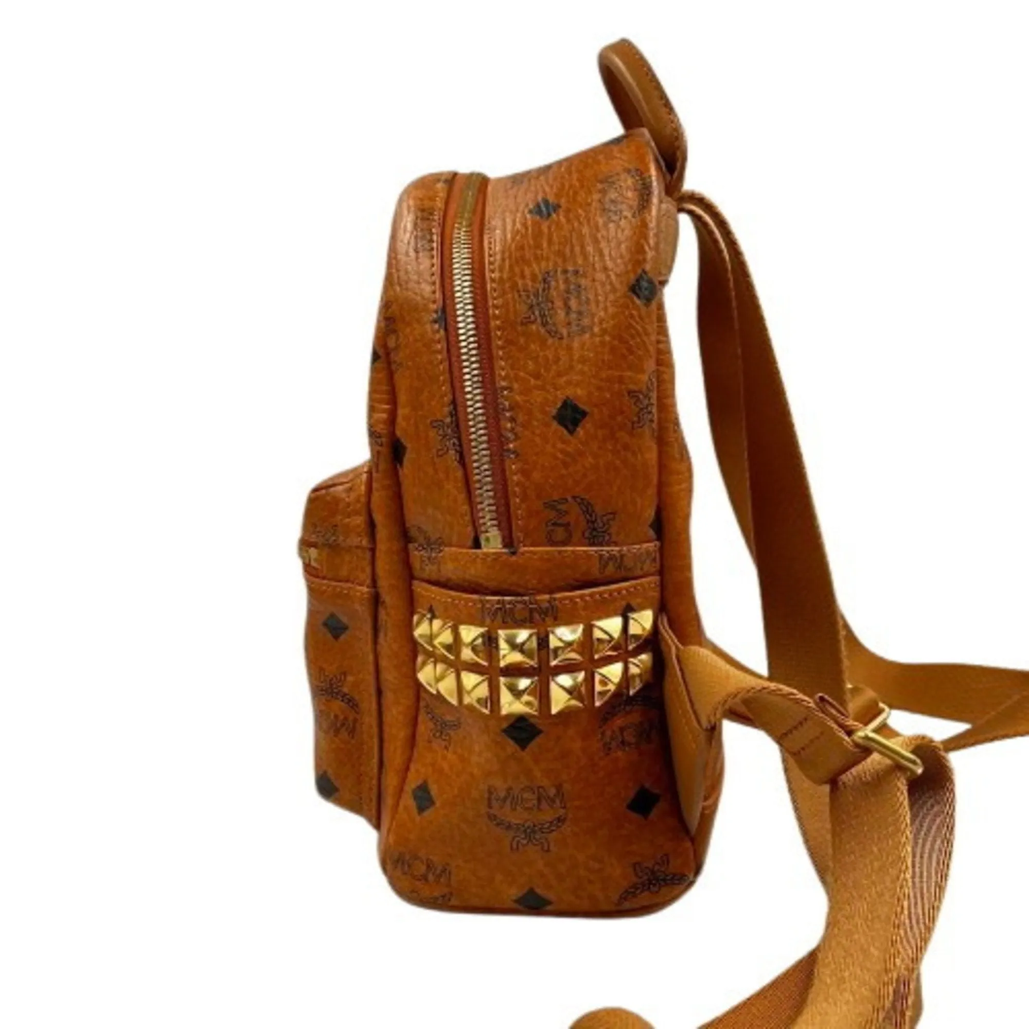 Mcm Visetos Leather Backpack (Pre-Owned)