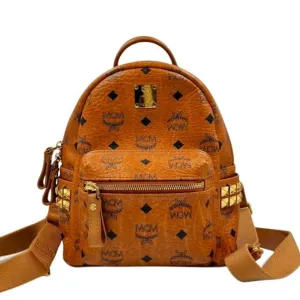 Mcm Visetos Leather Backpack (Pre-Owned)