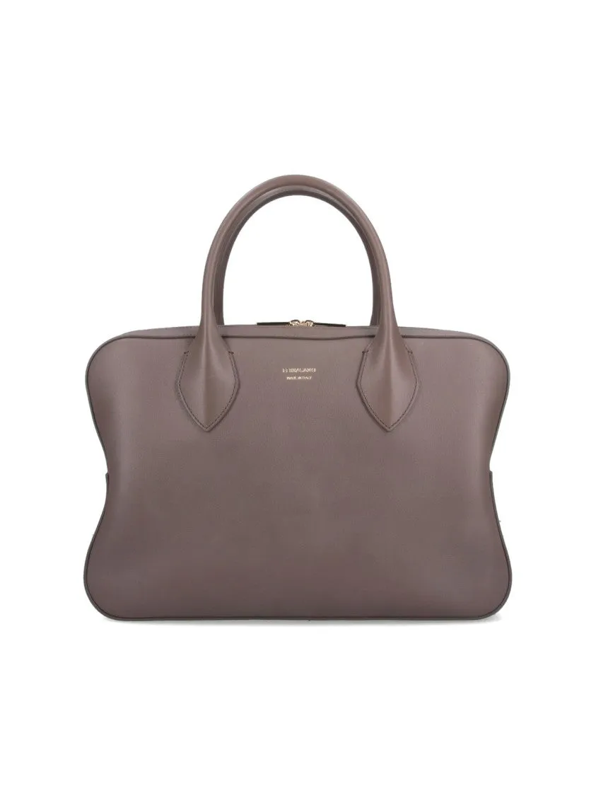 Medium Logo Handbag ?Brown