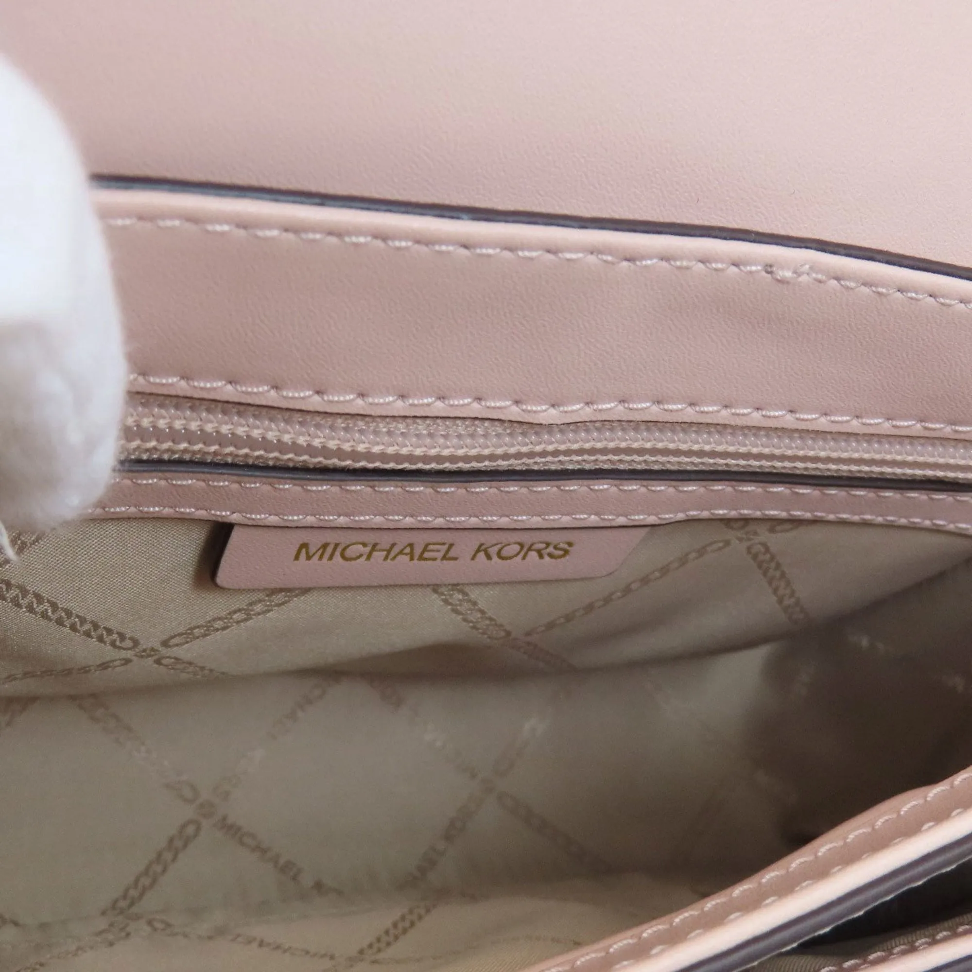 Michael Kors Bradshaw Leather Shoulder Bag (Pre-Owned)