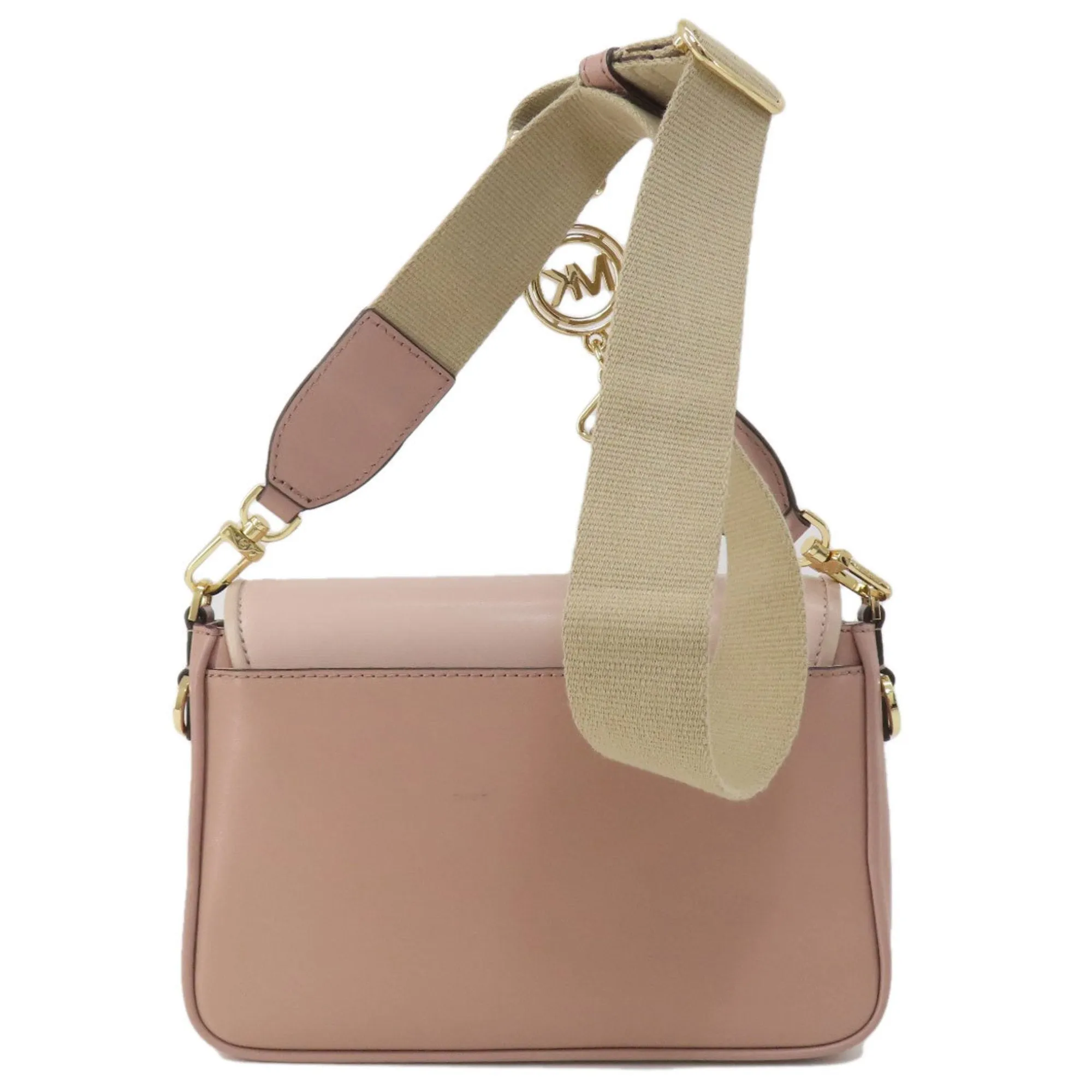 Michael Kors Bradshaw Leather Shoulder Bag (Pre-Owned)