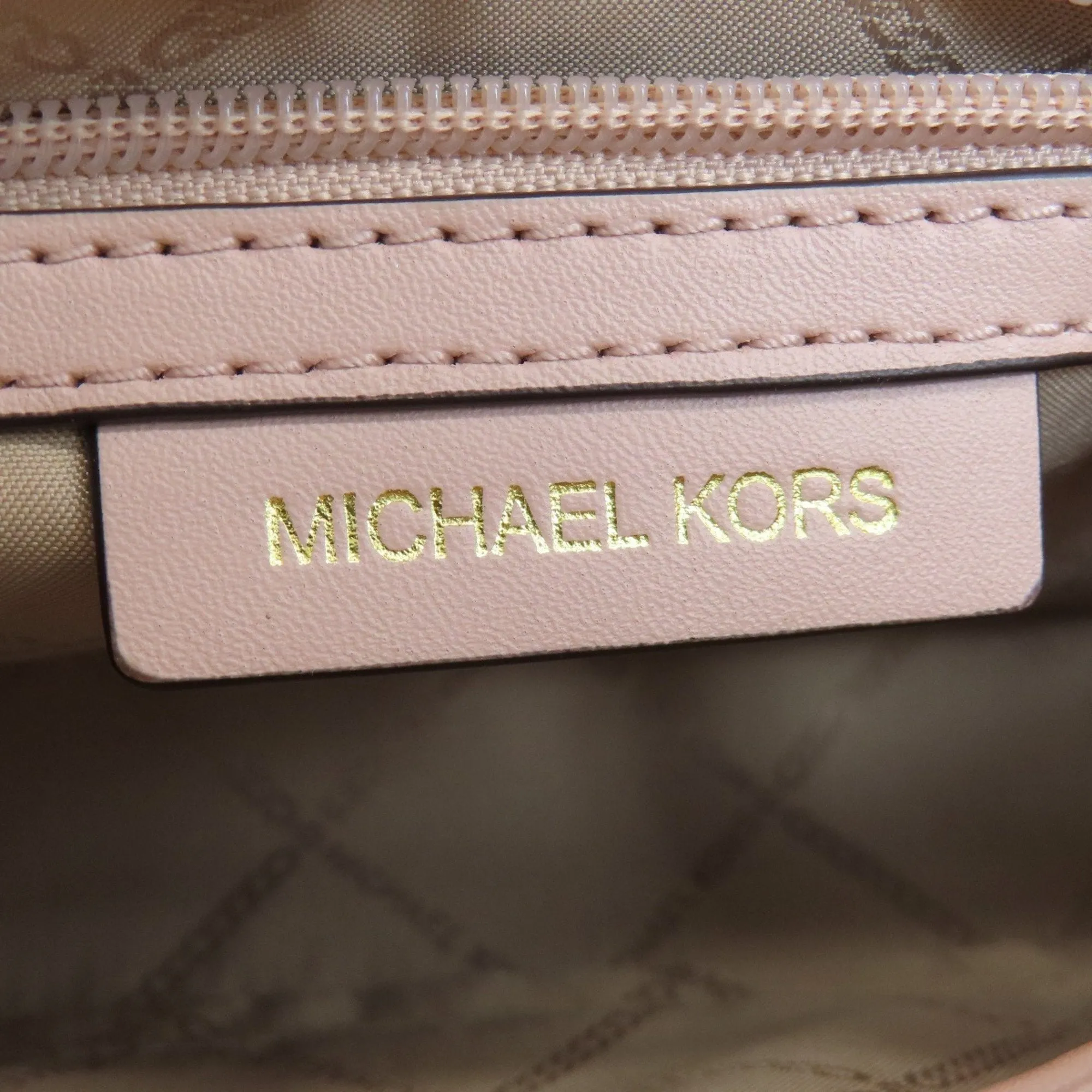 Michael Kors Bradshaw Leather Shoulder Bag (Pre-Owned)