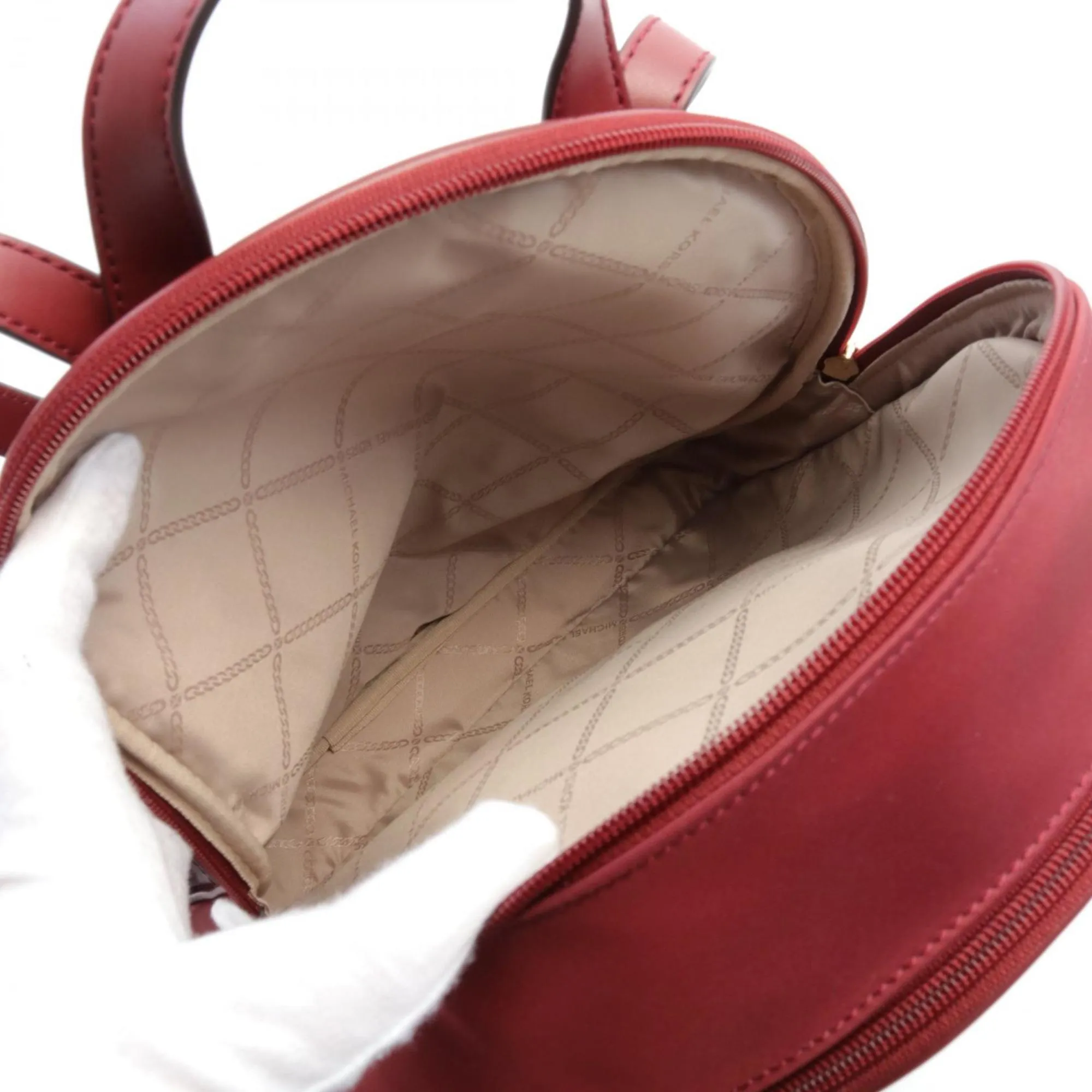 Michael Kors Brooklyn Synthetic Backpack Bag (Pre-Owned)