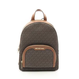 Michael Kors  Coated Canvas Leather Backpack (Pre-Owned)