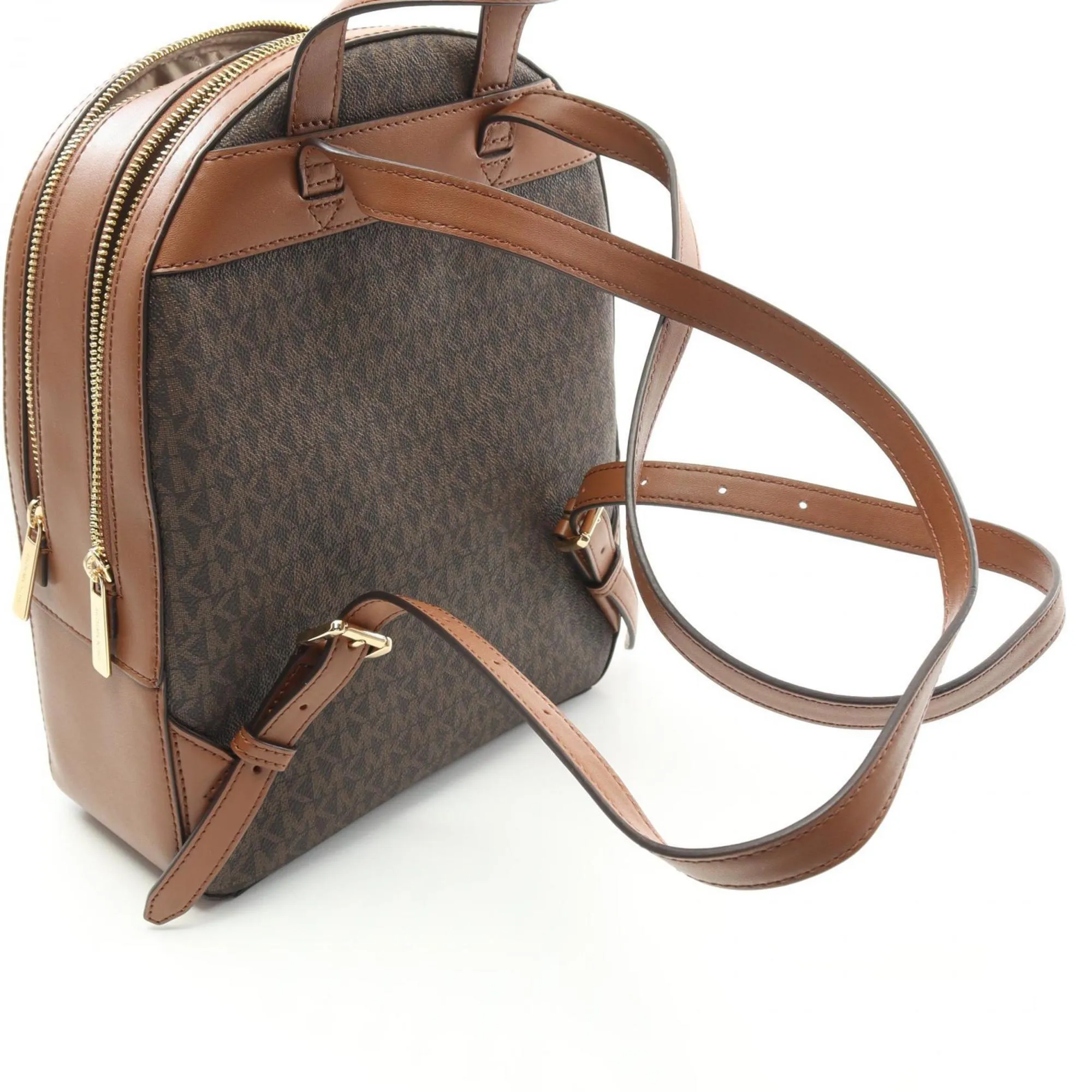 Michael Kors  Coated Canvas Leather Backpack (Pre-Owned)