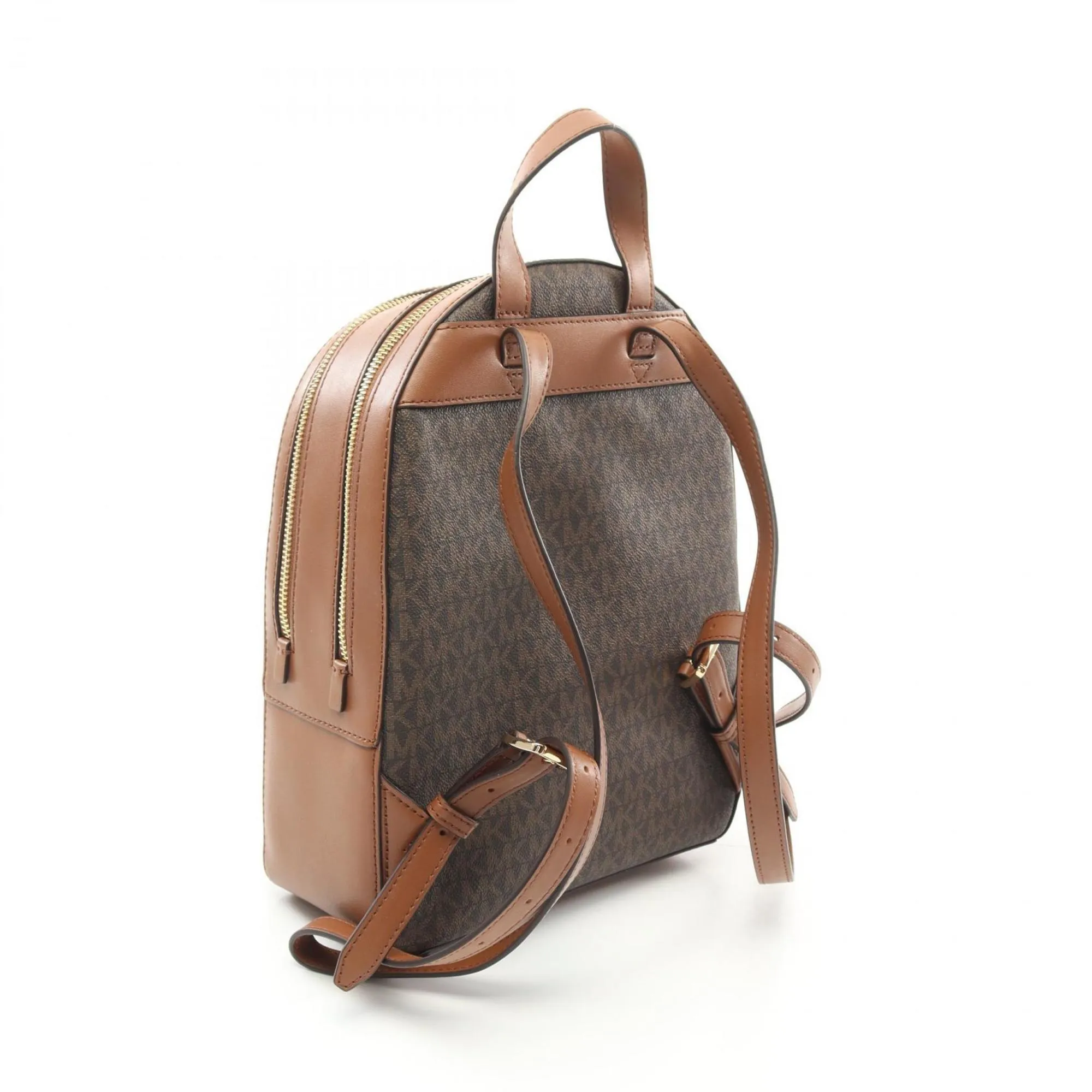 Michael Kors  Coated Canvas Leather Backpack (Pre-Owned)