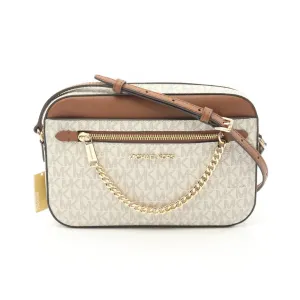 Michael Kors Jet Set Canvas Shoulder Bag (Pre-Owned)