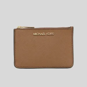 Michael Kors Jet Set Travel Small Top Zip Coin Pouch With ID Window Luggage 35F7GTVU1L