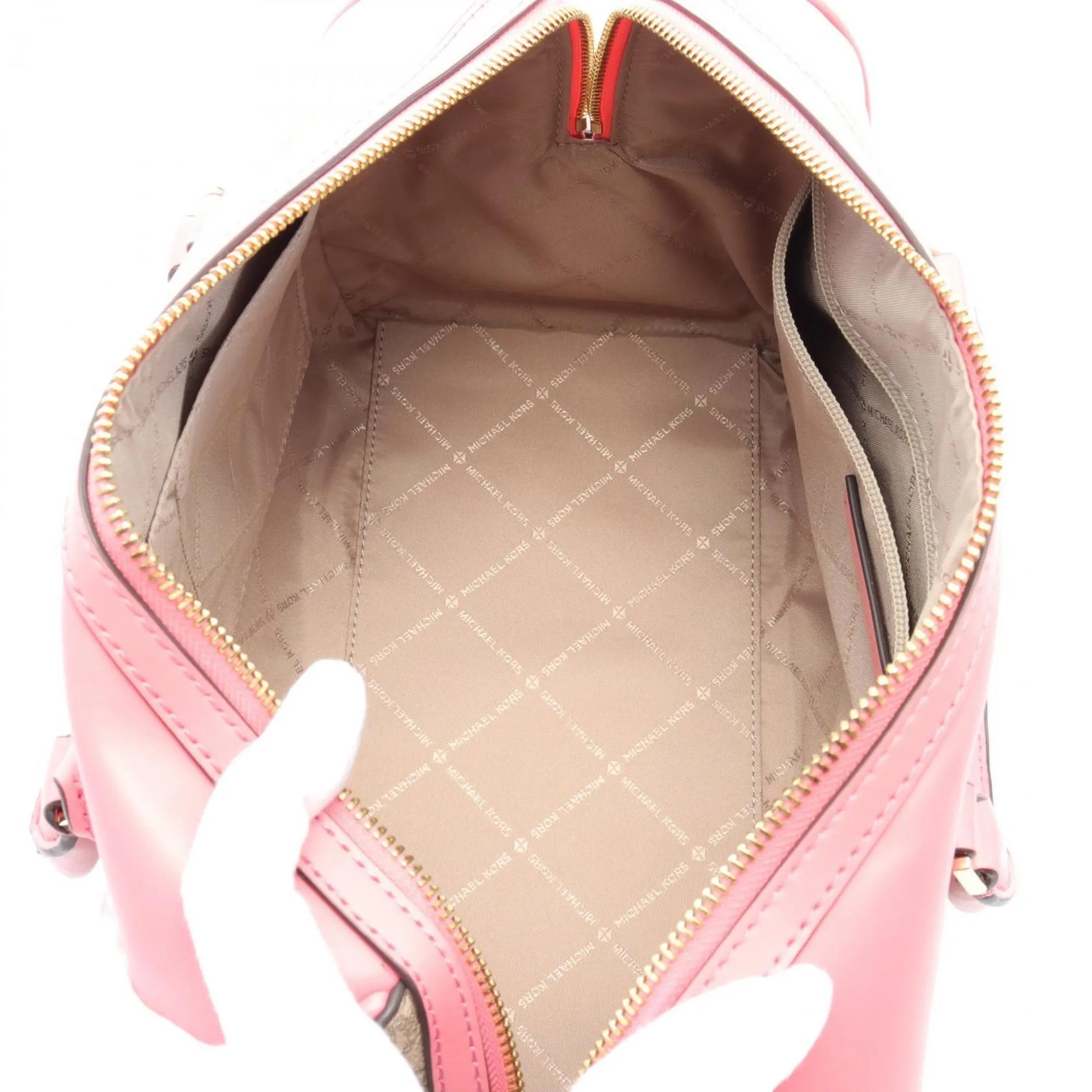 Michael Kors  pink Coated Canvas Leather Handbag (Pre-Owned)