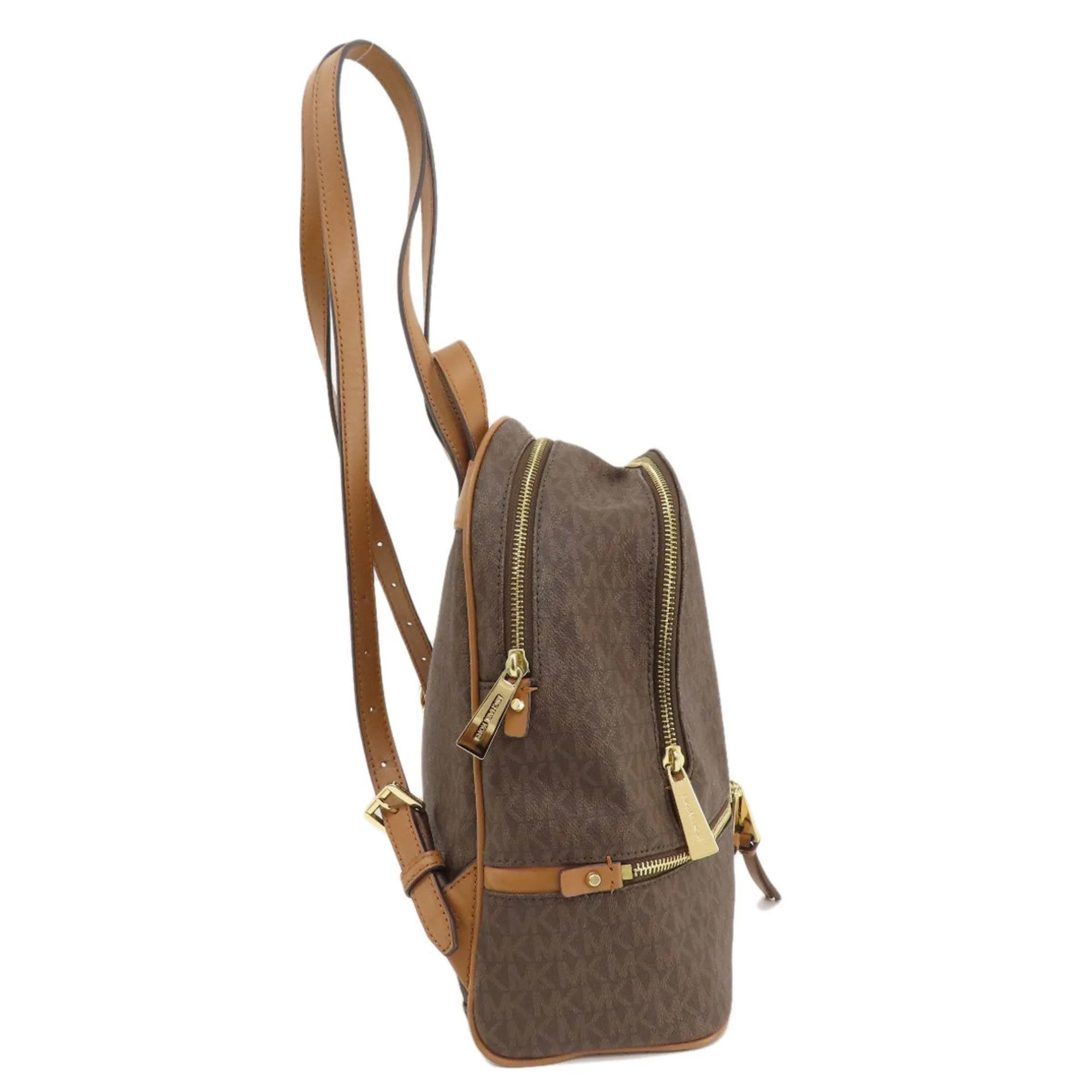 Michael Kors Rhea Canvas Backpack Bag (Pre-Owned)
