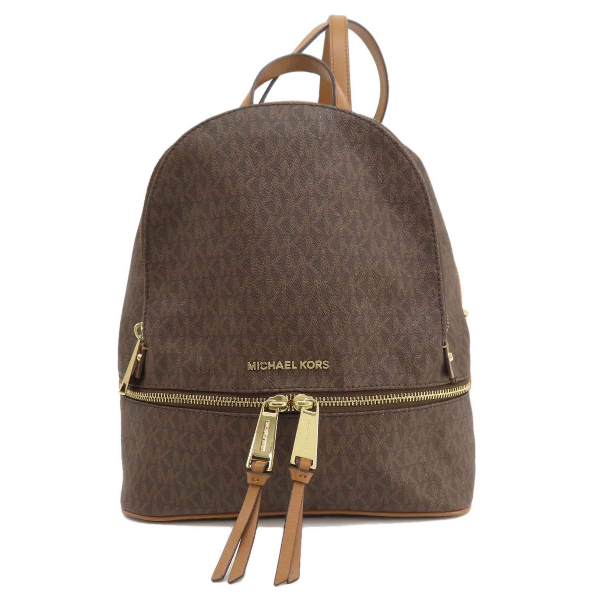 Michael Kors Rhea Canvas Backpack Bag (Pre-Owned)