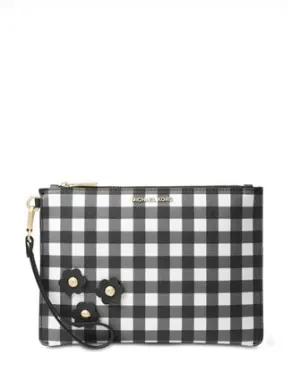 Michael Michael Kors Gingham Medium Zip Pouch