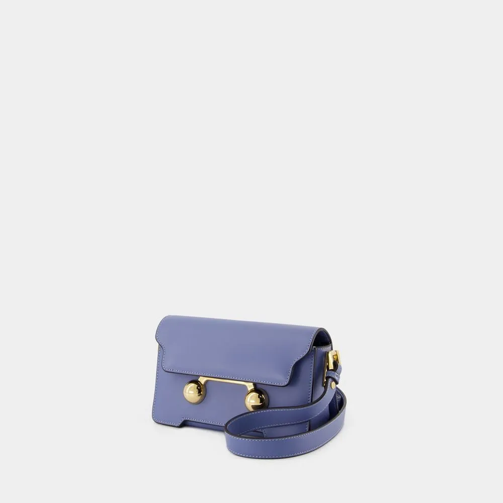 Mini Shoulder Bag - Leather - Blue