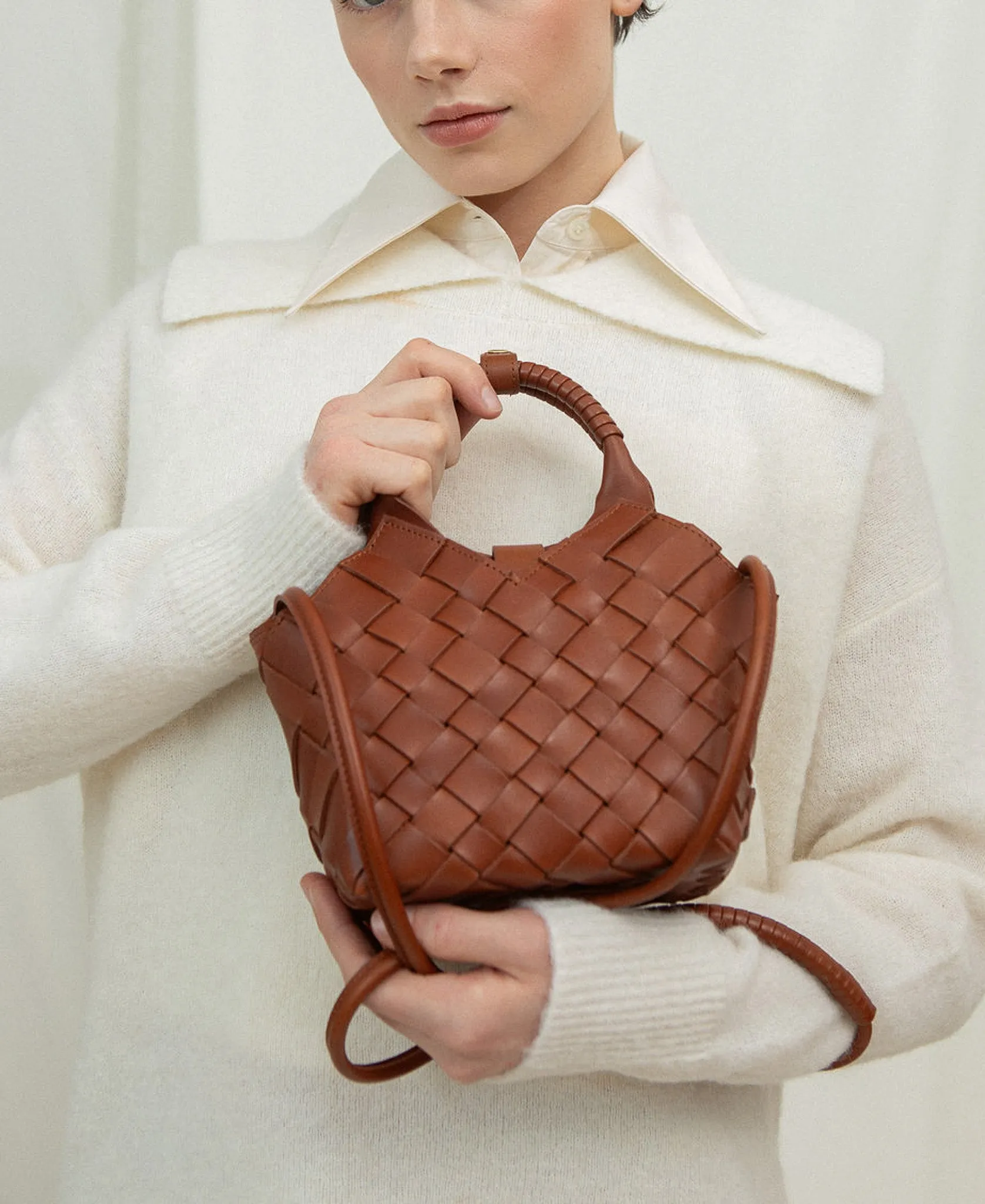 MISU MINI Nutmeg Mix Crossbody bag