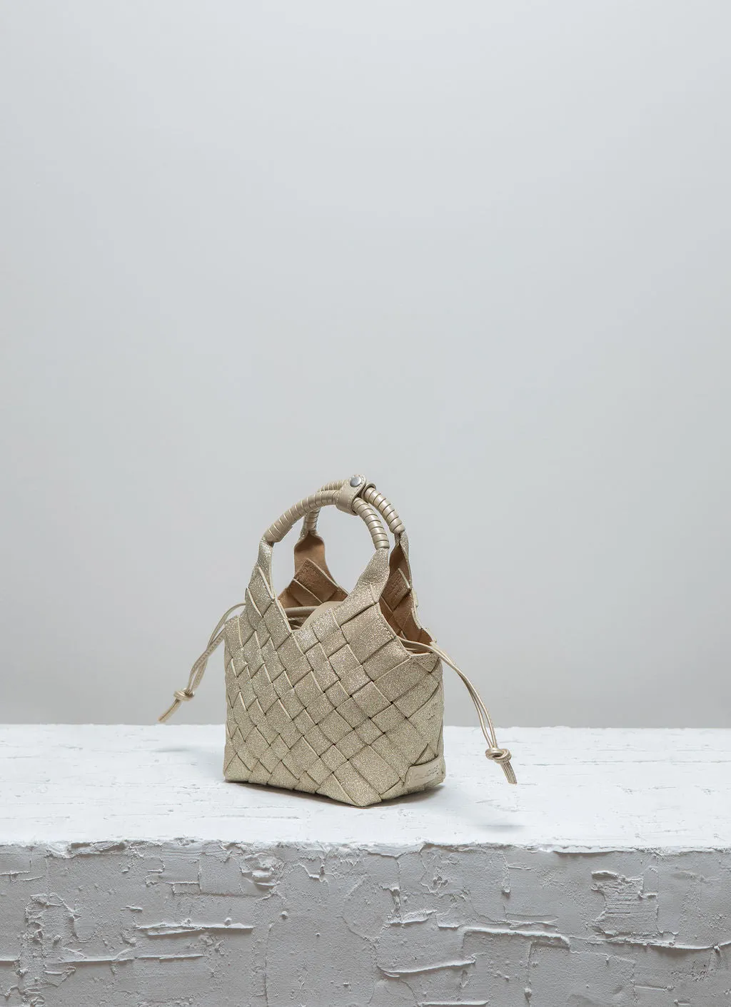 MISU MINI Sparkling Gold Crossbody bag
