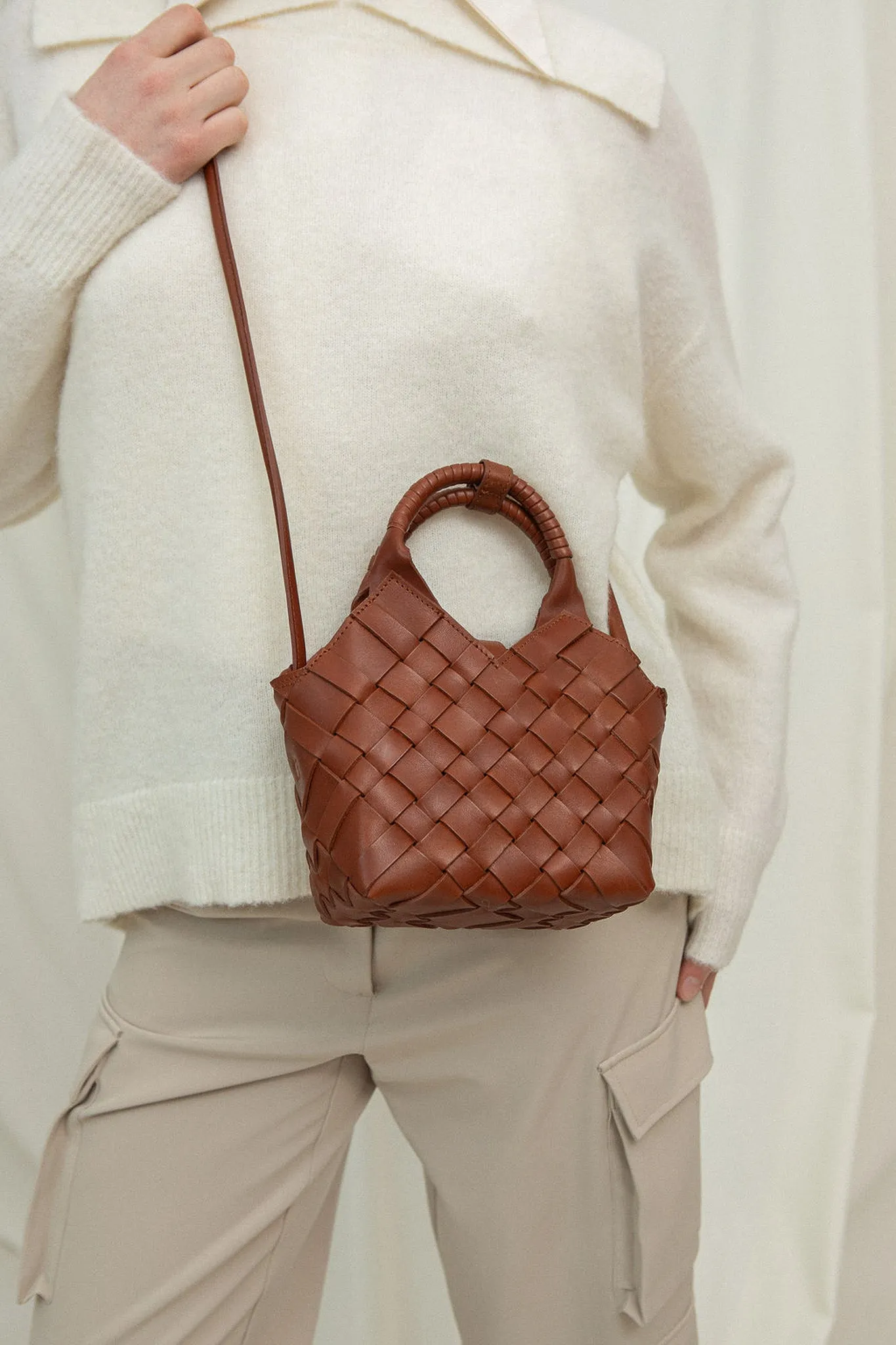 MISU MINI Sparkling Gold Crossbody bag