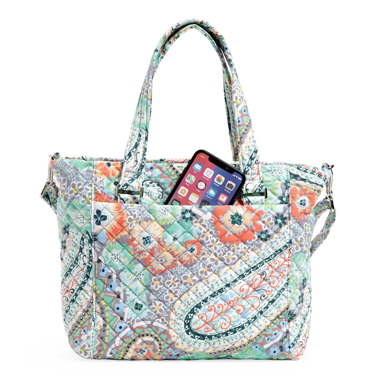Multi-Strap Shoulder Bag - Citrus Paisley