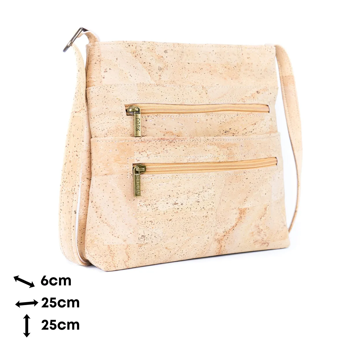 Natural Cork Zipper handbag crossbody lady bag BAGP-172A