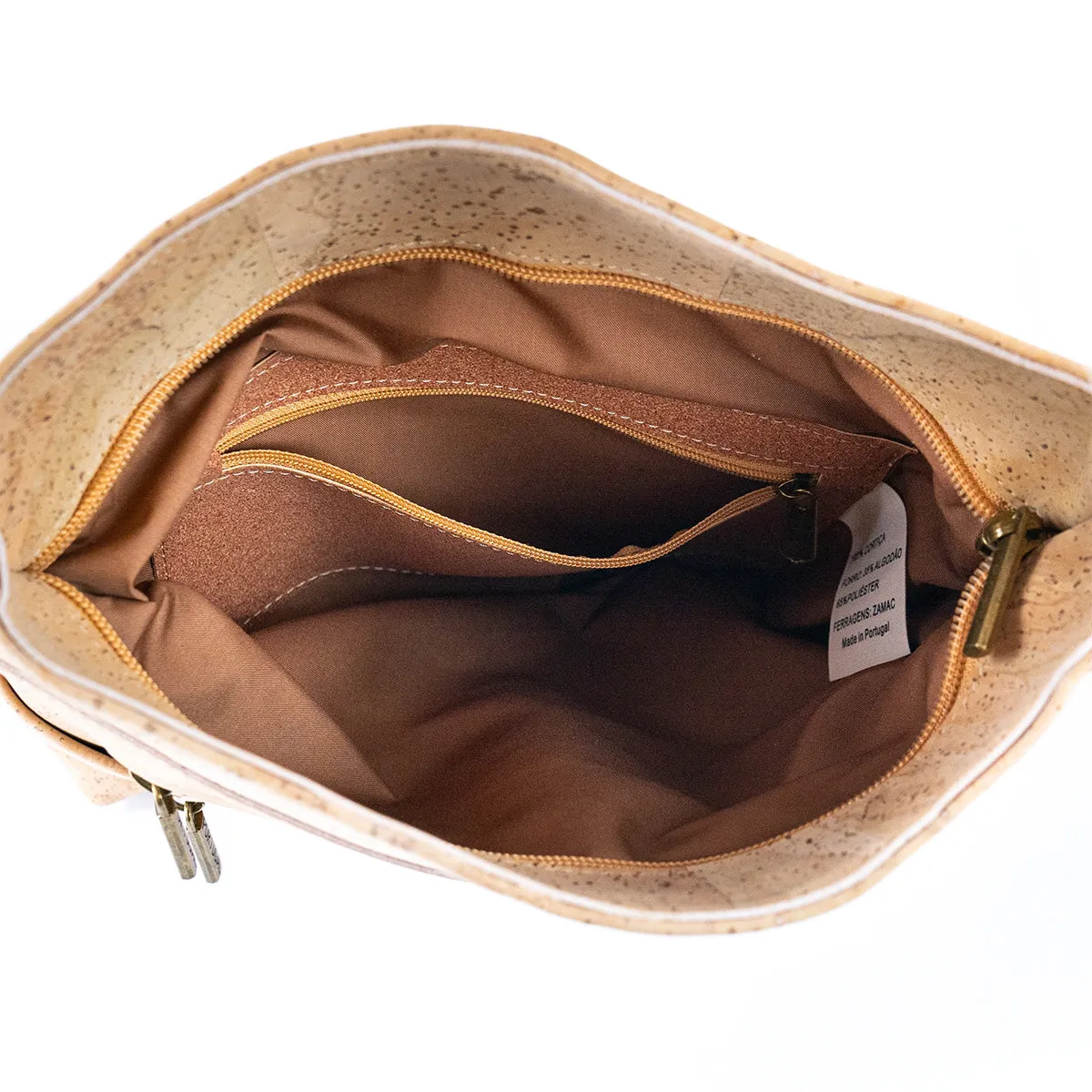 Natural Cork Zipper handbag crossbody lady bag BAGP-172A
