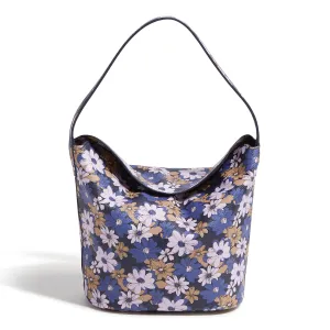 Outlet Faux Leather Slouchy Bucket Shoulder Bag
