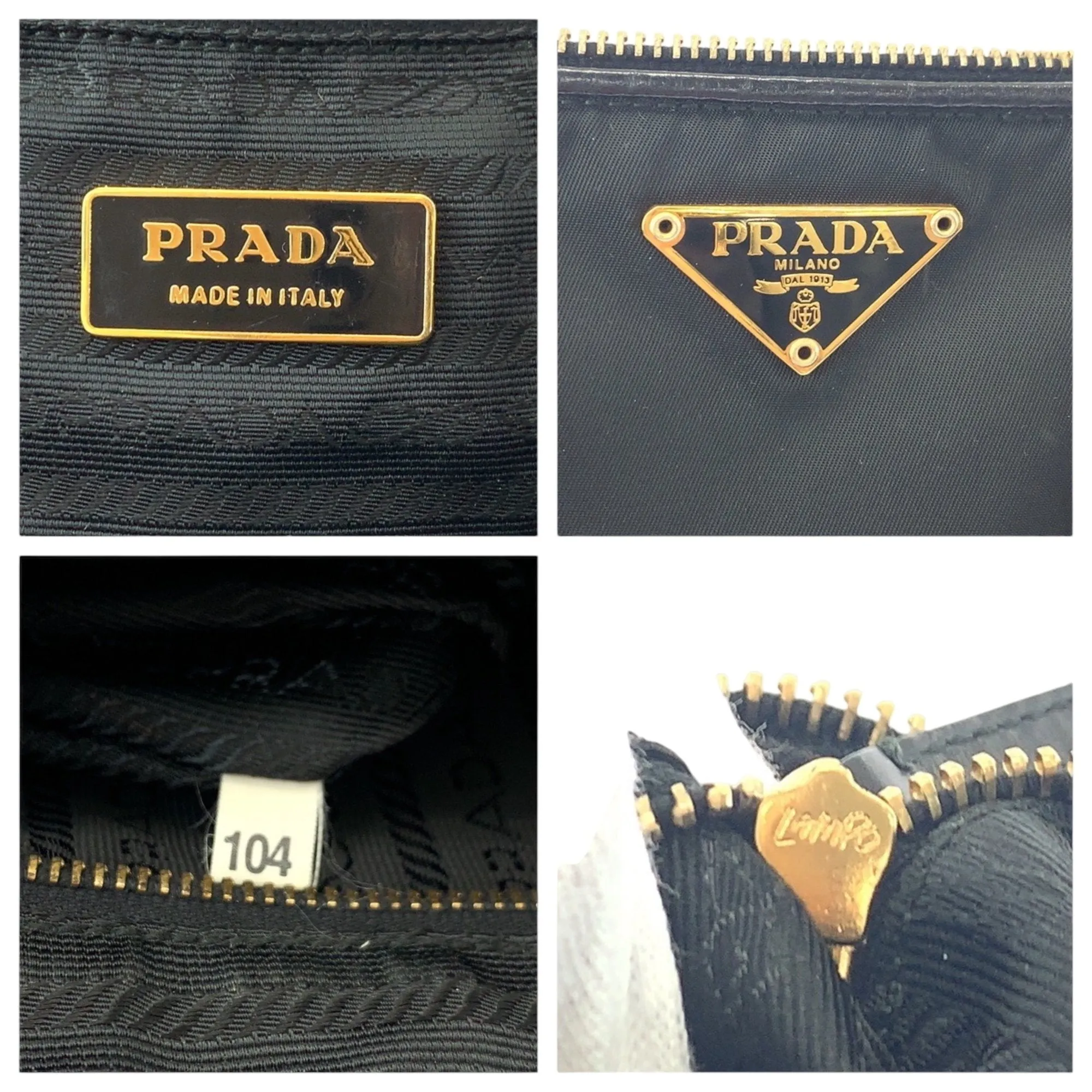 Prada Nylon Handbag Shoulder Bag Tote Bag (Pre-Owned)