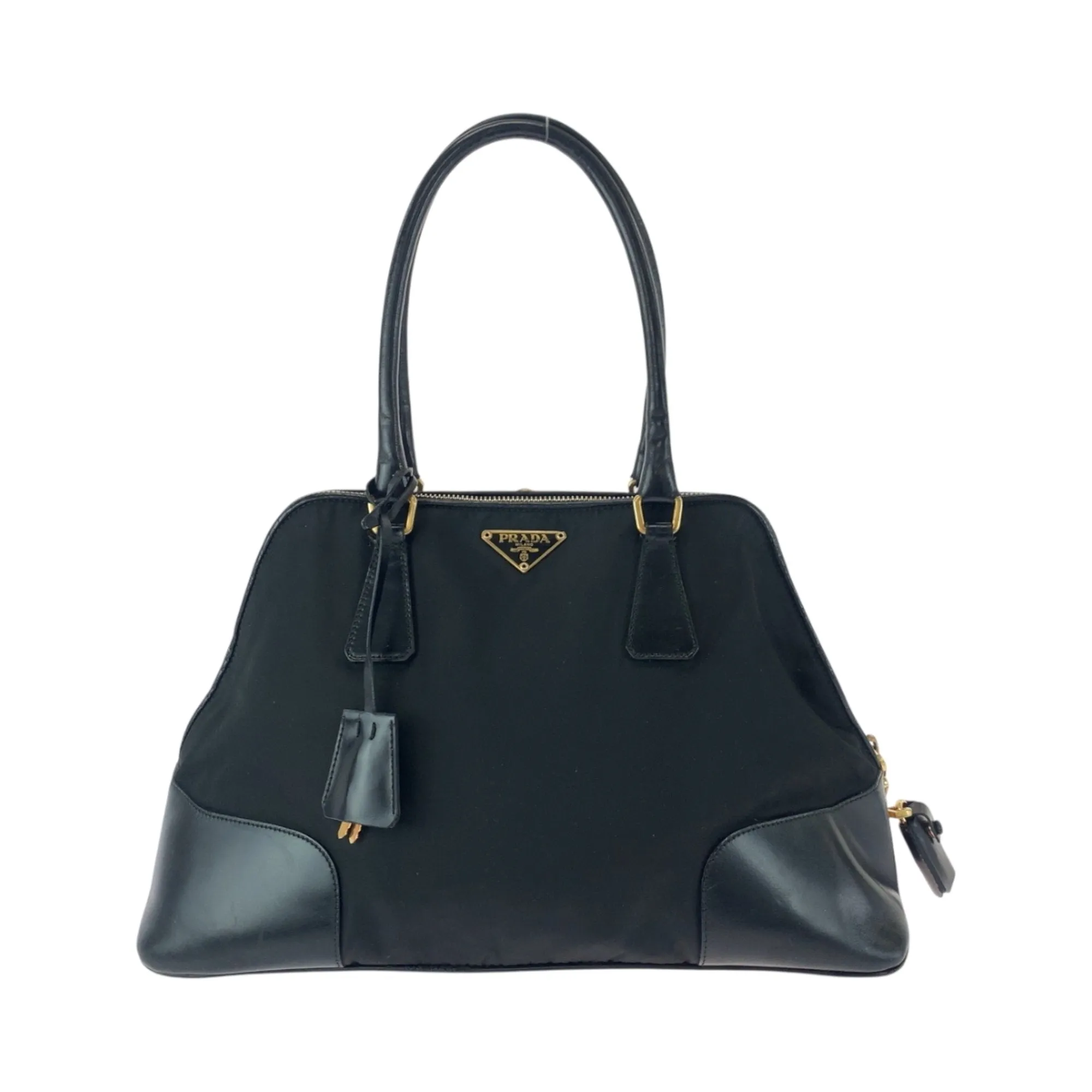 Prada Nylon Handbag Shoulder Bag Tote Bag (Pre-Owned)
