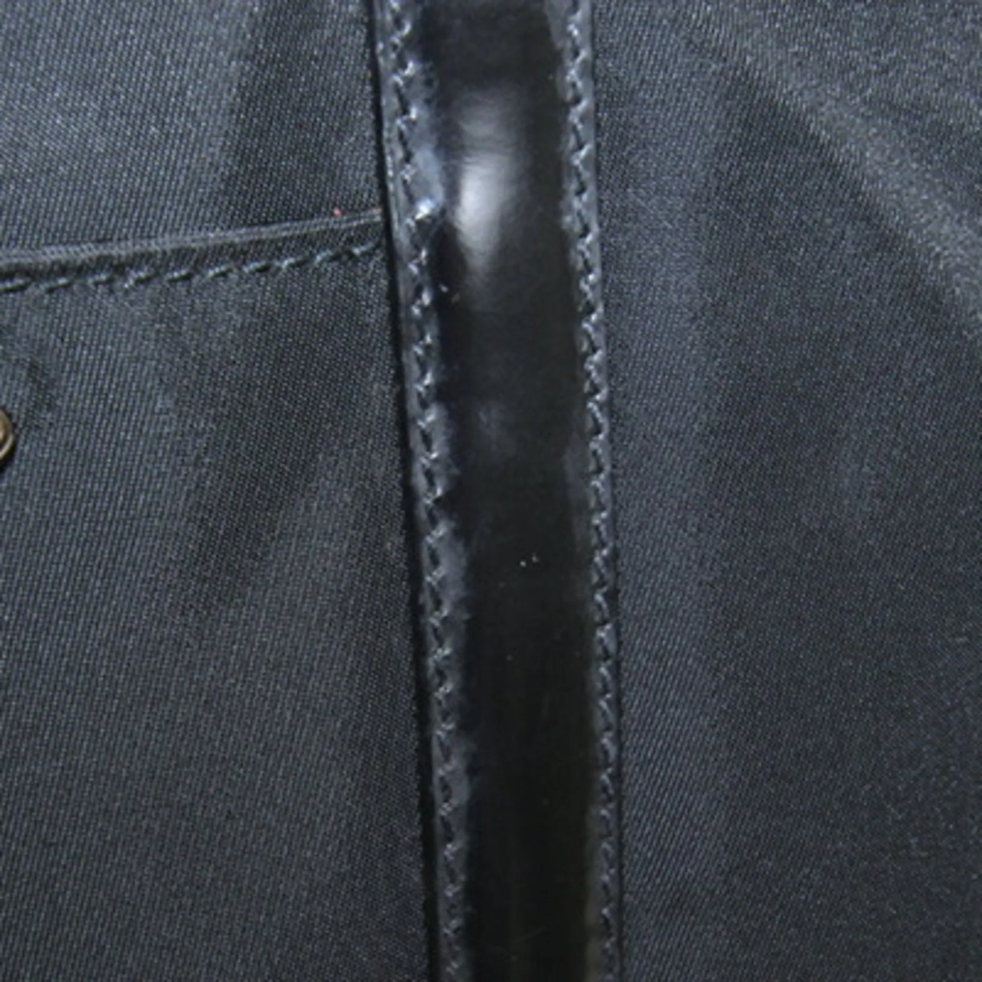 Prada Nylon Leather Handbag Shoulder Bag (Pre-Owned)