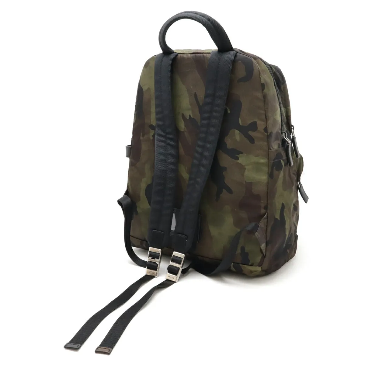 Prada Nylon Triangle Logo Backpack