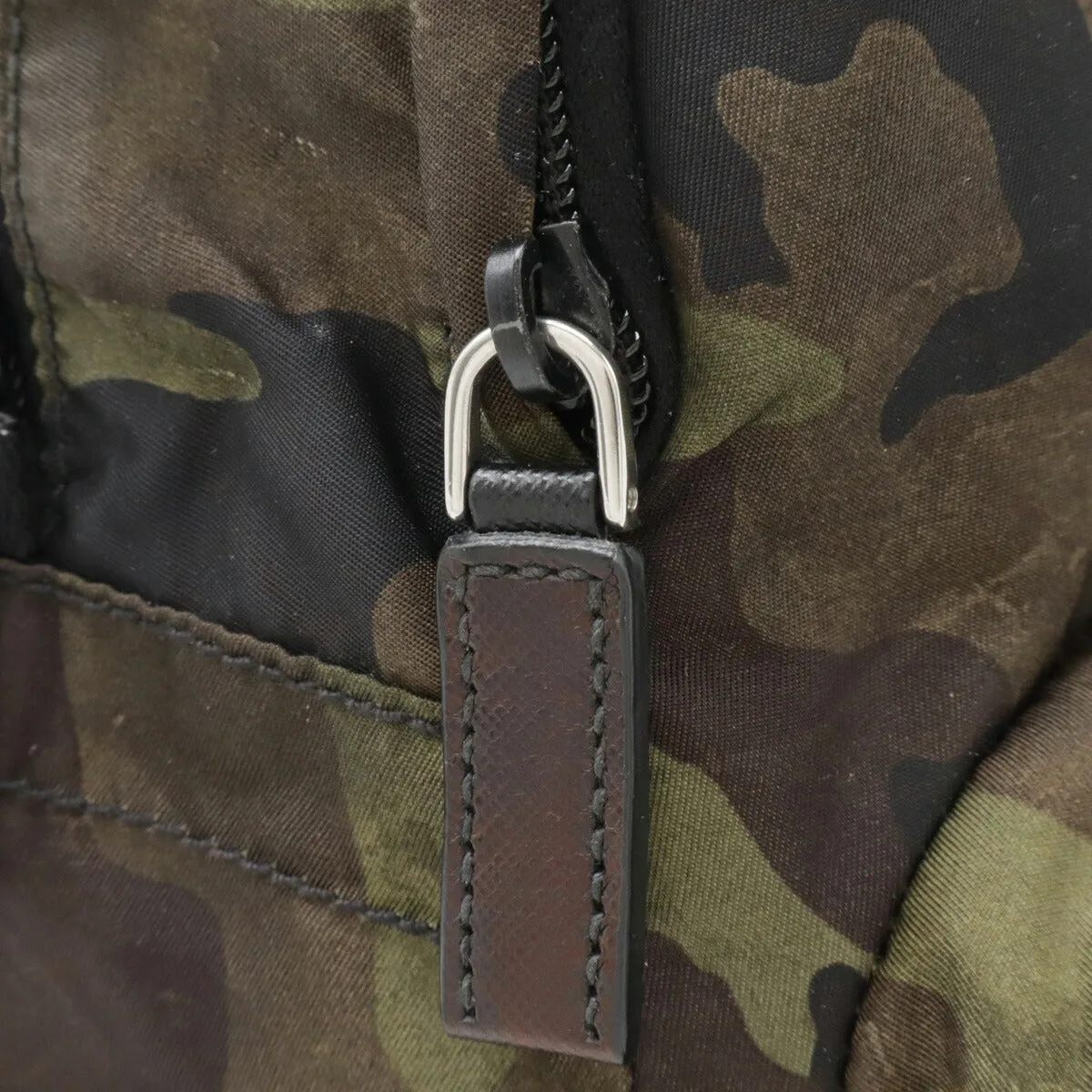 Prada Nylon Triangle Logo Backpack