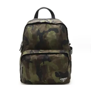 Prada Nylon Triangle Logo Backpack