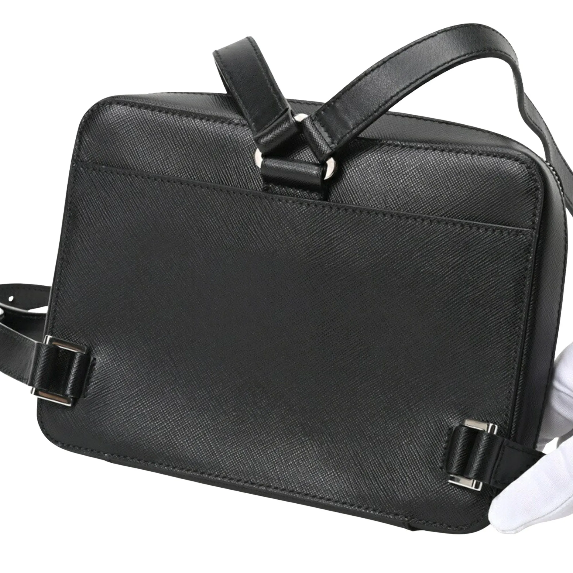 Prada Saffiano Leather Backpack Bag (Pre-Owned)