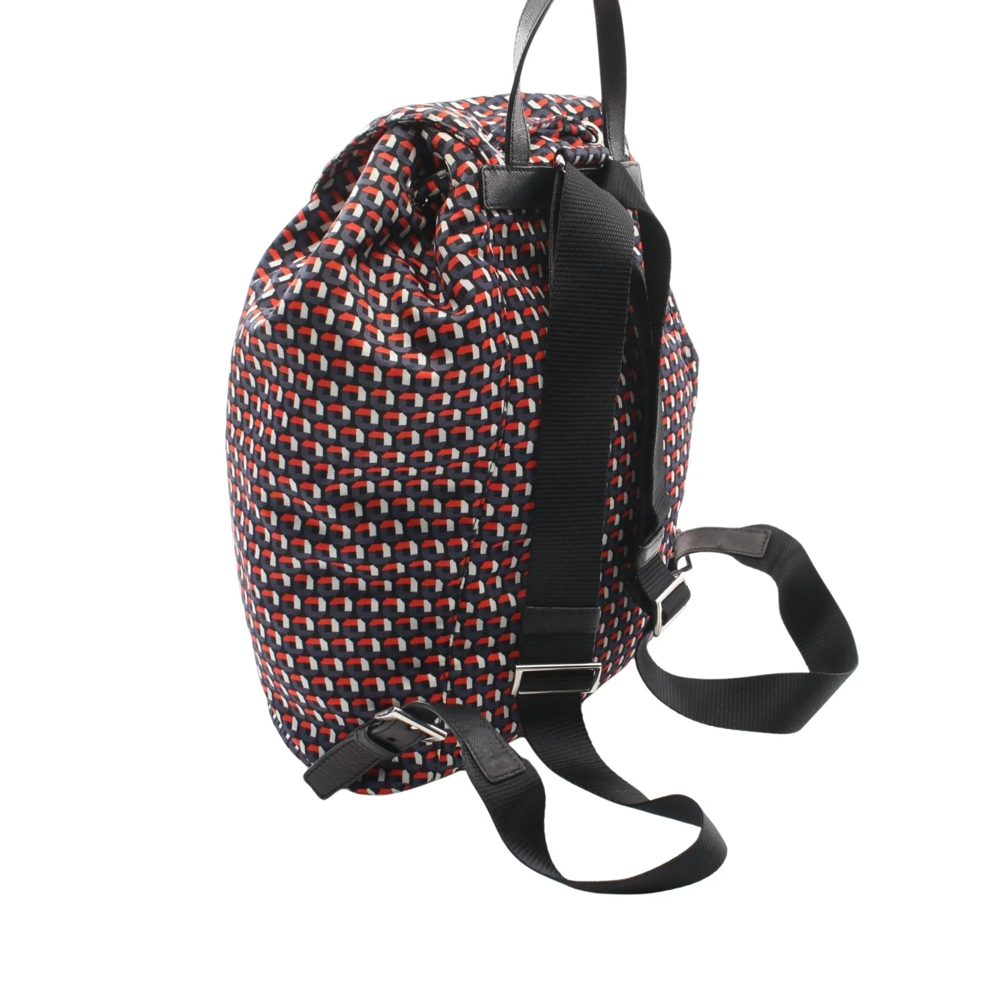 Prada Saffiano Synthetic Backpack Bag (Pre-Owned)