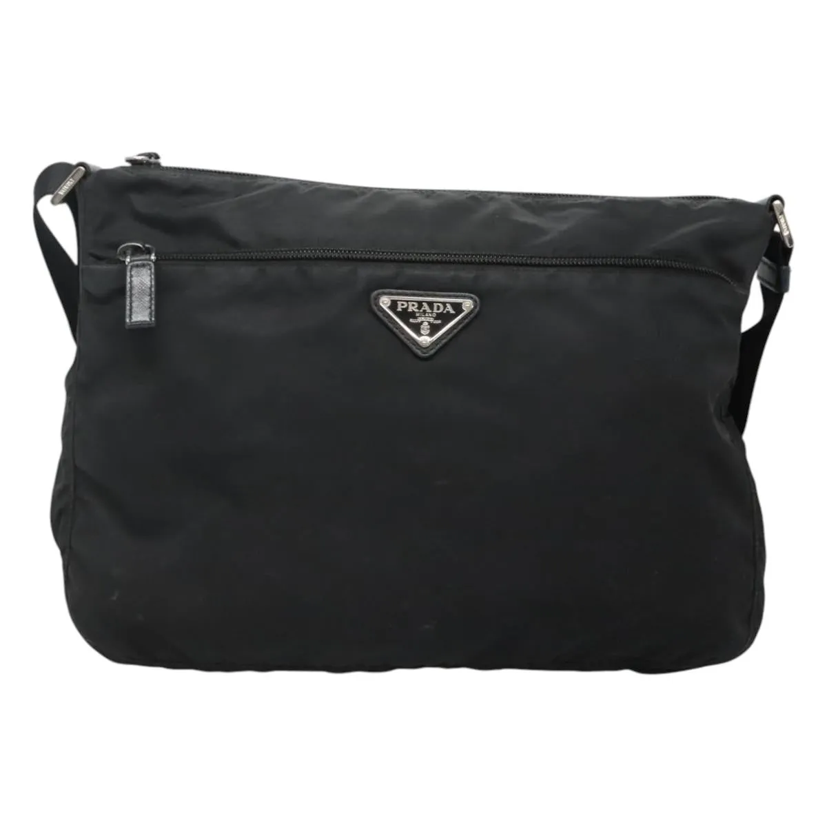Prada Tessuto Canvas Shoulder Bag (Pre-Owned)