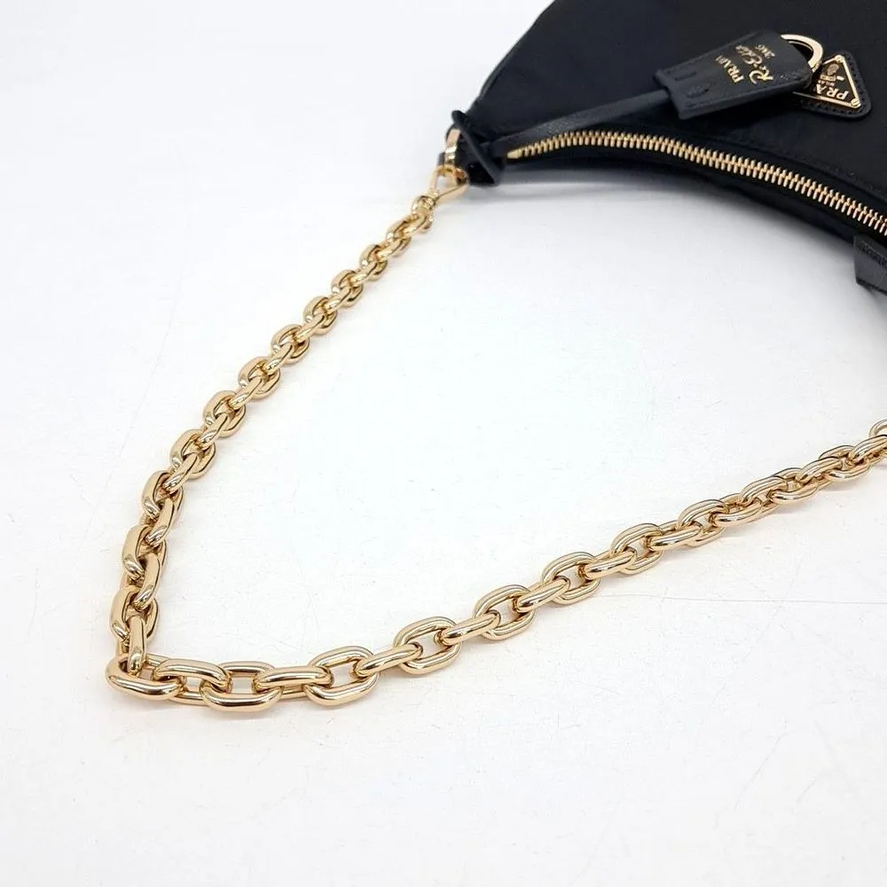 Prada Tesuto Chain Strap Hobo Bag