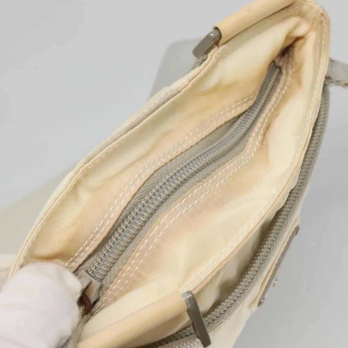 Prada Triangle Logo Synthetic Shoulder Bag (Pre-Owned)