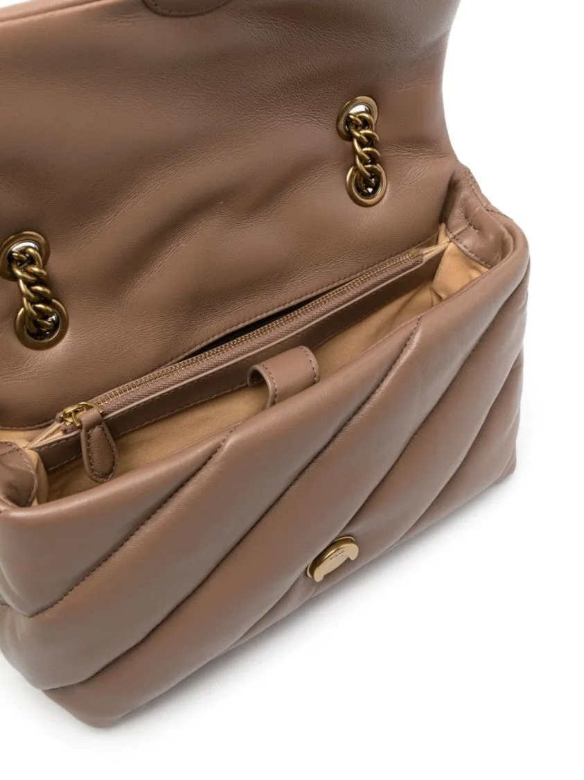 Quilted Calf Leather Shoulder Bag