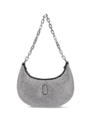Rhinestone Small Curve' Shoulder Bag ?Silver
