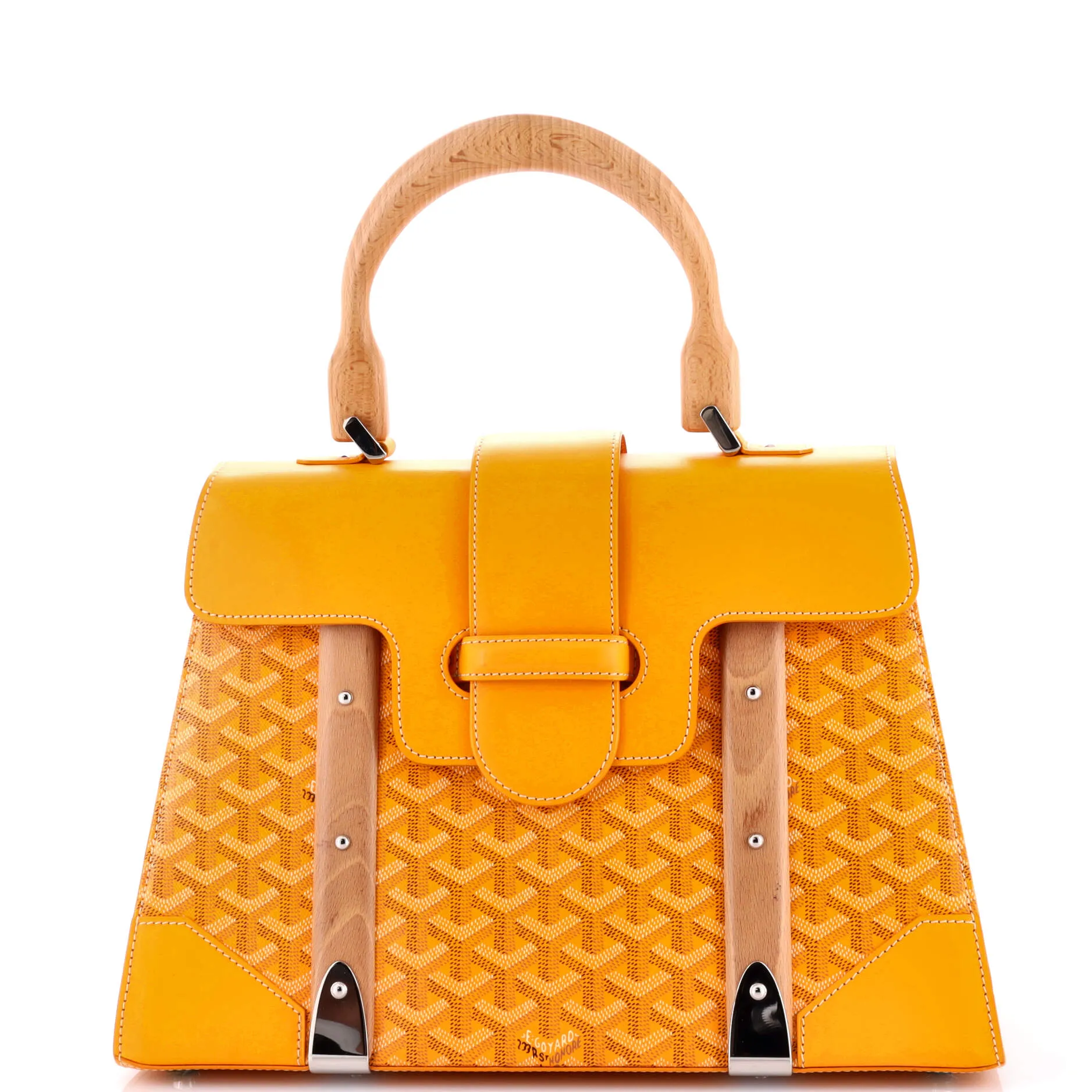Saigon Top Handle Bag Coated Canvas with Leather MM