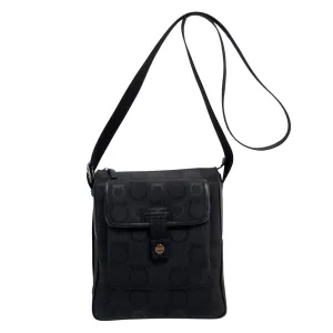 Salvatore Ferragamo Gancini  Canvas Shoulder Bag (Pre-Owned)