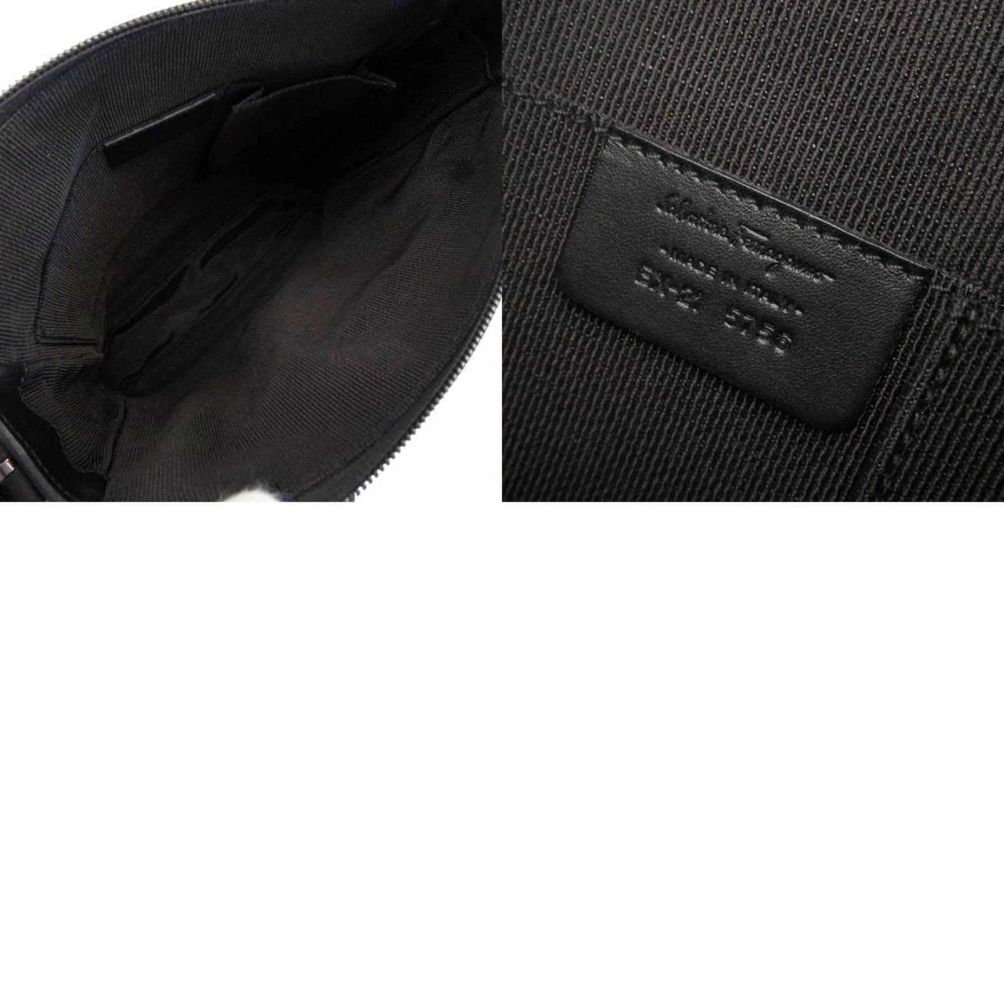 Salvatore Ferragamo Gancini  Canvas Shoulder Bag (Pre-Owned)