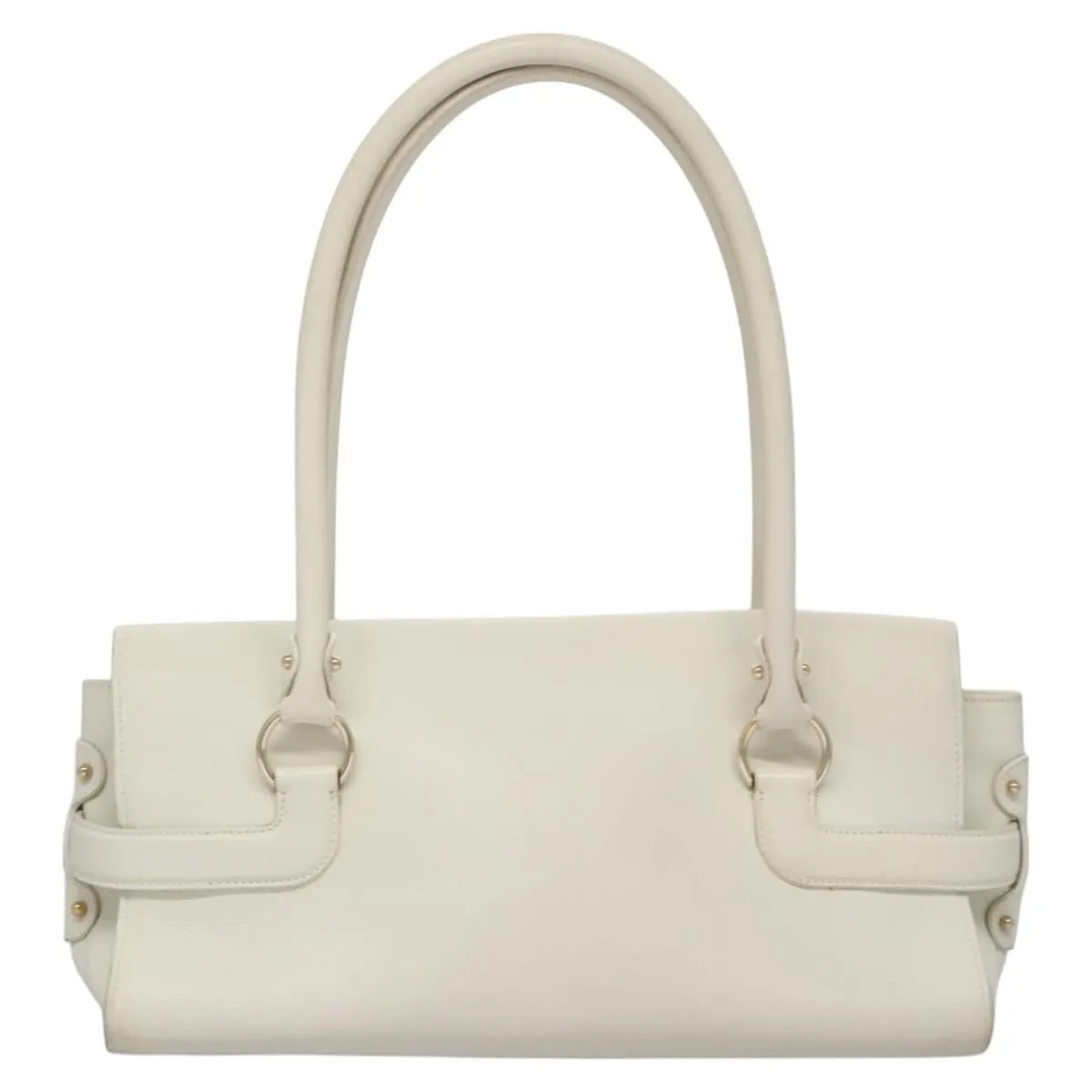 Salvatore Ferragamo Gancini Leather Shoulder Bag (Pre-Owned)