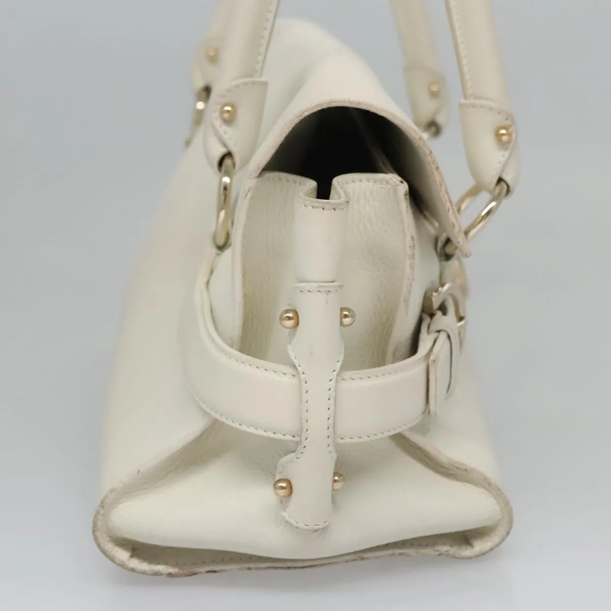 Salvatore Ferragamo Gancini Leather Shoulder Bag (Pre-Owned)
