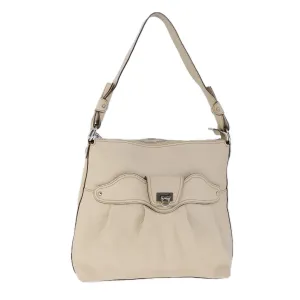 Salvatore Ferragamo Gancini  Leather Shoulder Bag (Pre-Owned)